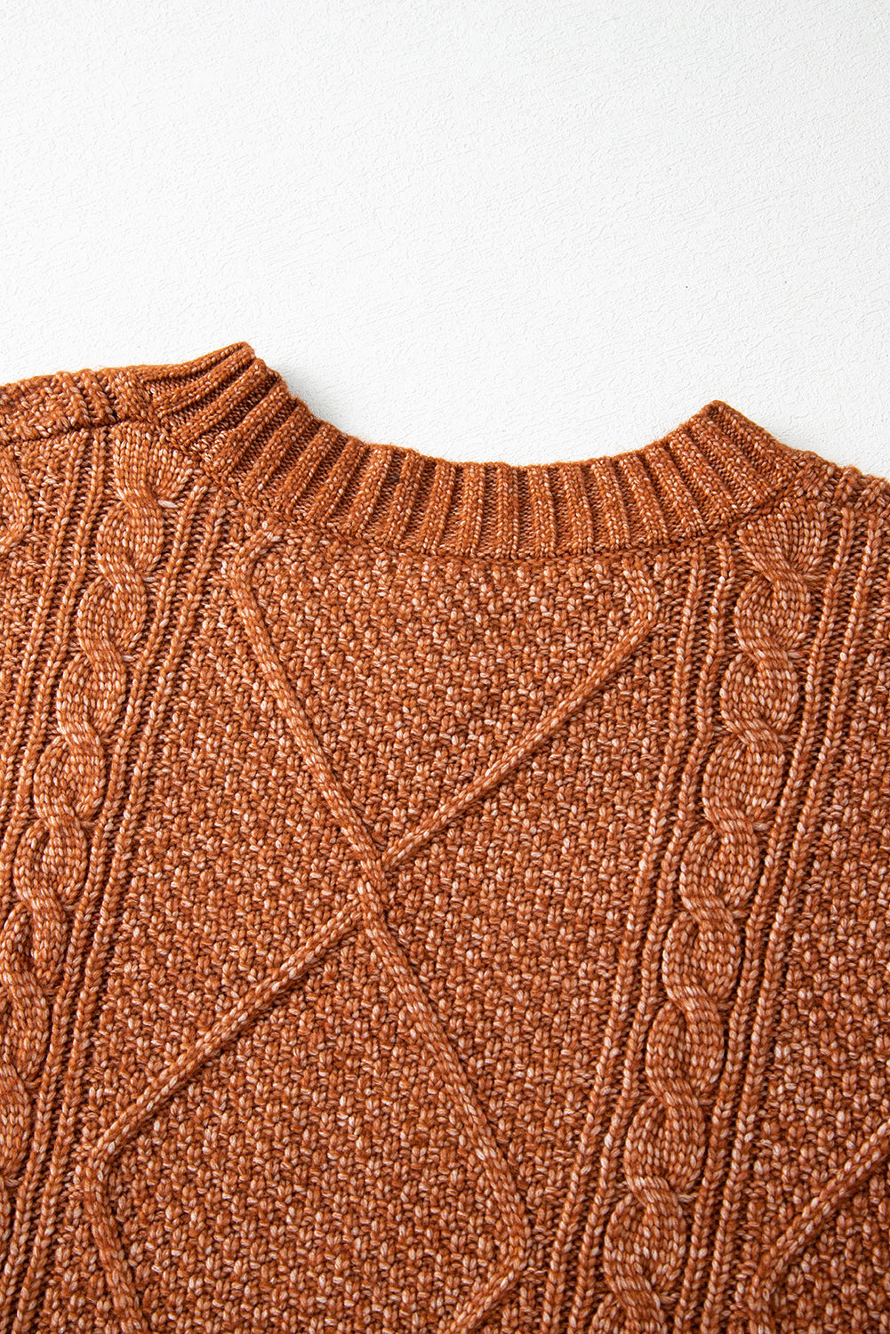 Outform Black Twist Cable Knit Drop Shoulder Loose Fit Sweater Dress