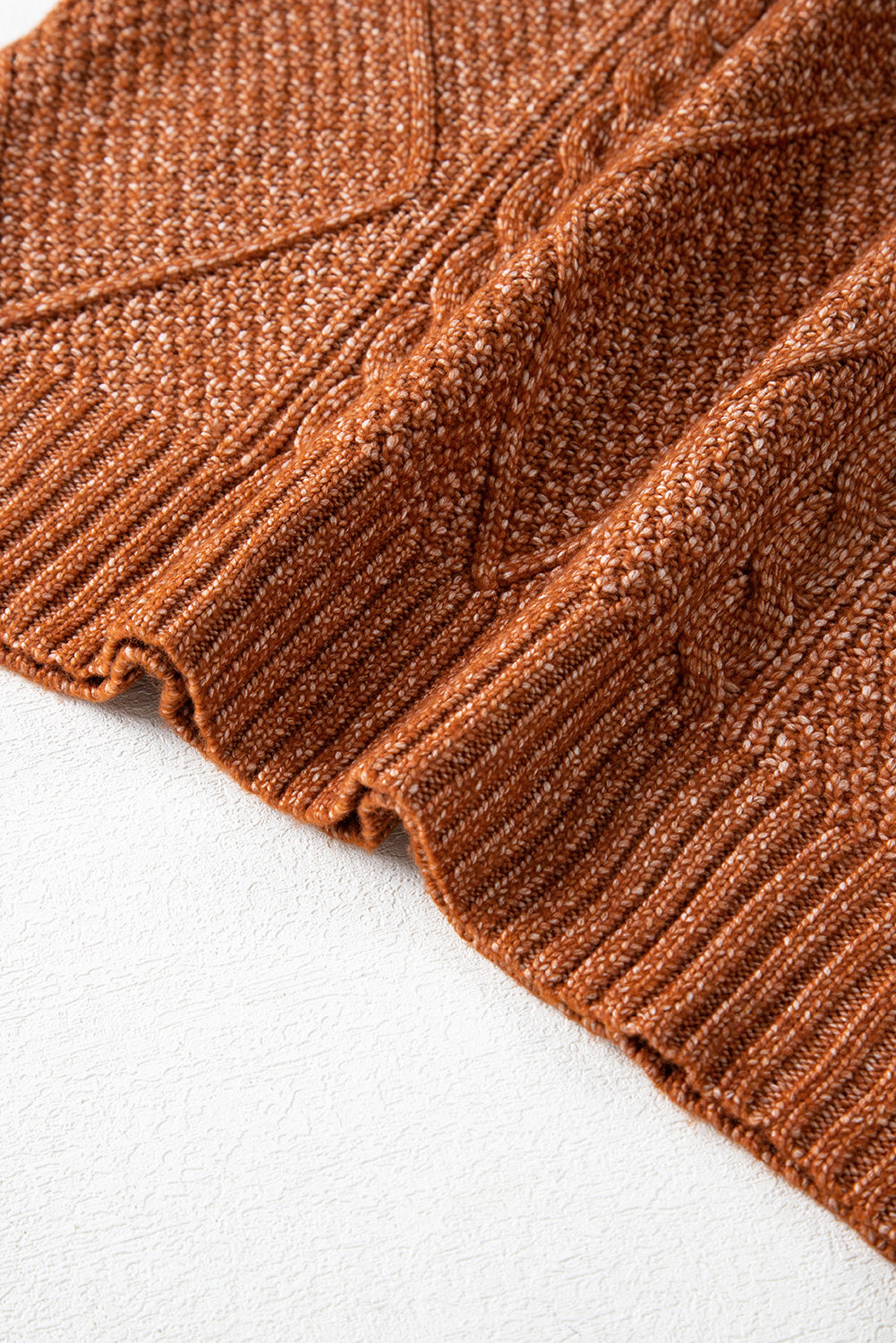 Outform Black Twist Cable Knit Drop Shoulder Loose Fit Sweater Dress