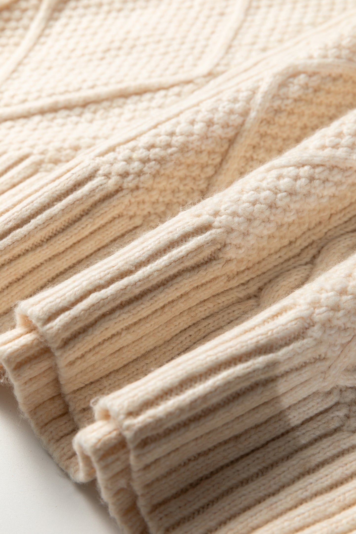 Outform Black Twist Cable Knit Drop Shoulder Loose Fit Sweater Dress