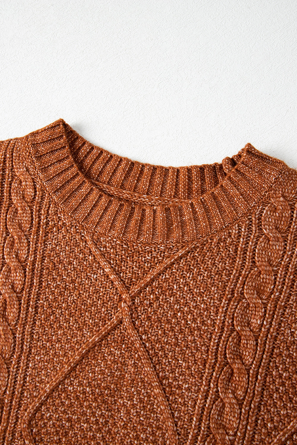 Outform Black Twist Cable Knit Drop Shoulder Loose Fit Sweater Dress