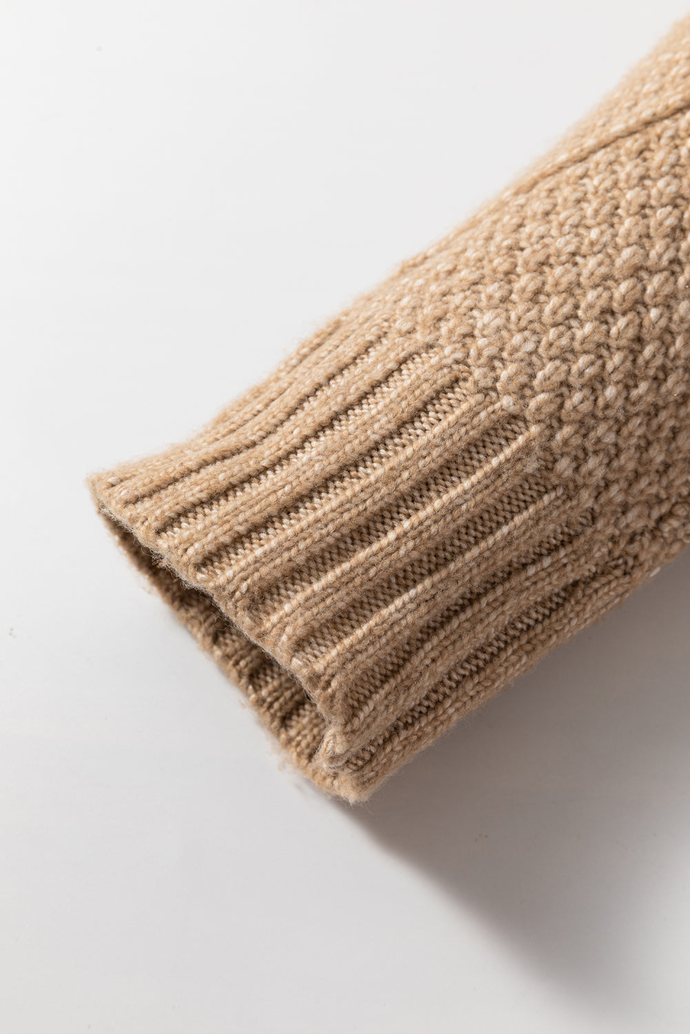 Outform Black Twist Cable Knit Drop Shoulder Loose Fit Sweater Dress